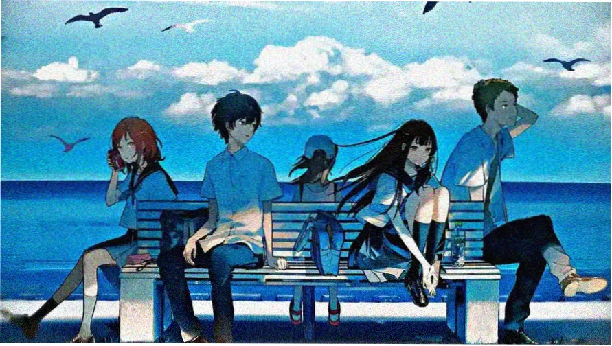 黑白动漫《白描夜行》夜戏分镜横幅